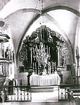 Kostel sv. Mikuláše Boletice, foto Josef Seidel, Archiv NPÚ 