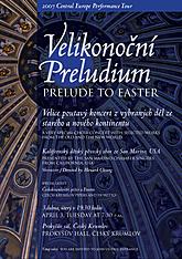 Plakát koncertu San Marino Chamber Singers v Českém Krumlově 