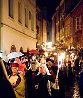 Fire procession through the town 