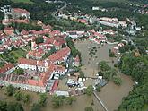 Povodně, Český Krumlov 2002 