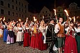 Fire procession through the town 